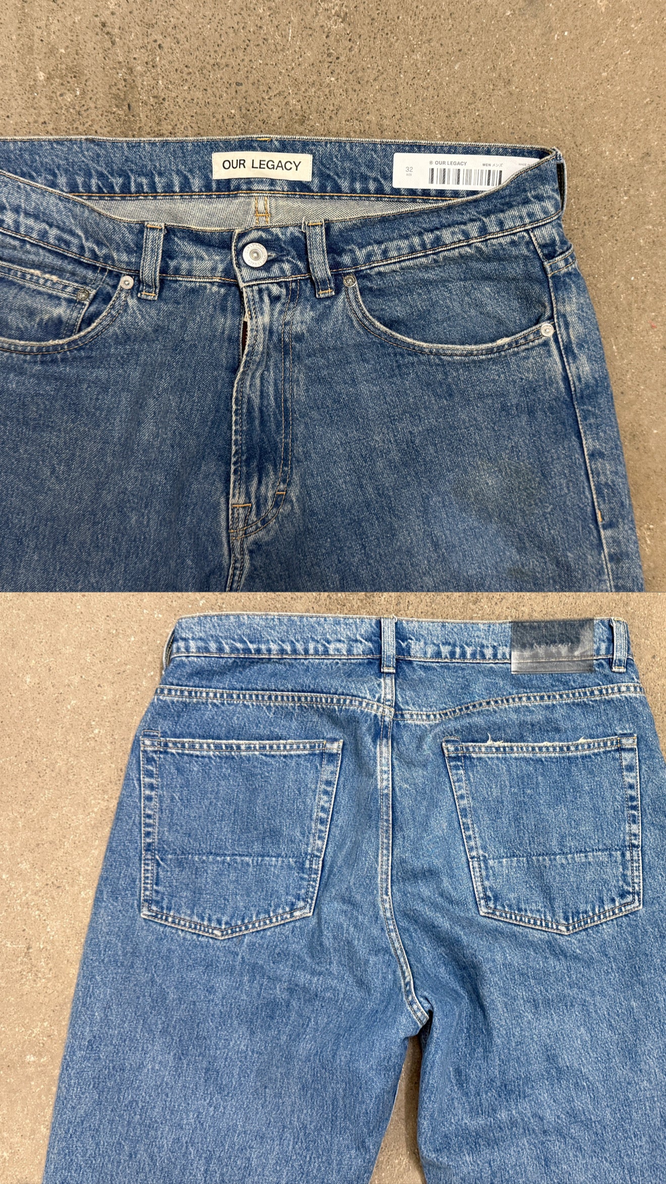 Our Legacy Third Cut Slash denim